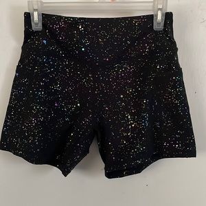 Curves and Combatboots Rainbow Splatter Athletic Shorts
